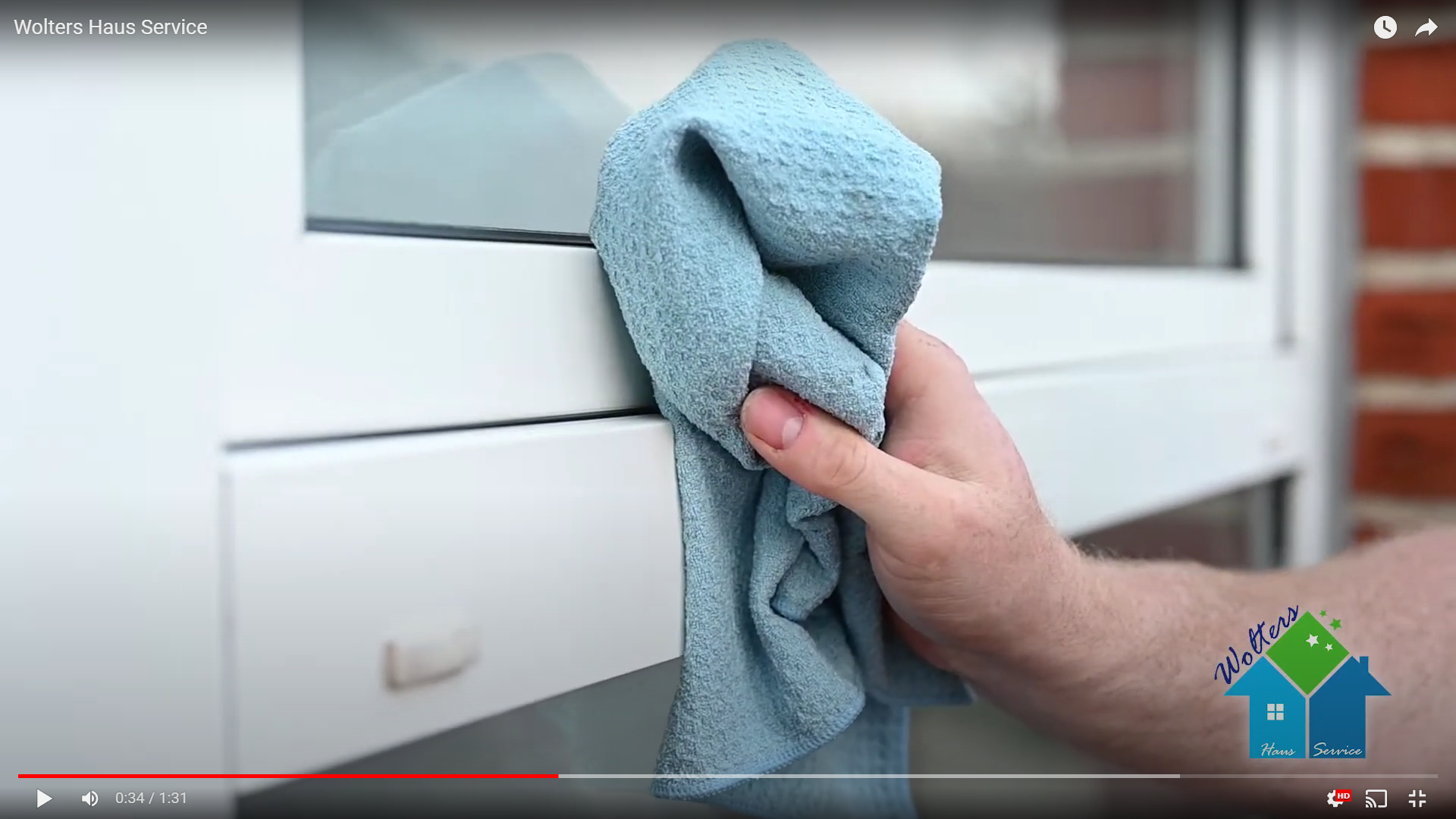 Fensterrahmen fachgerecht abwischen